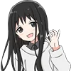 BlackHairGirlEmoji 7