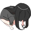BlackHairGirlEmoji 16