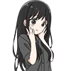 BlackHairGirlEmoji 17