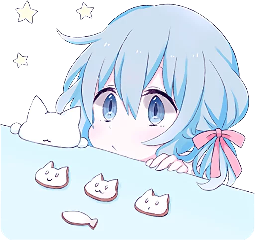 LINE_Light_Blue_Girl 1
